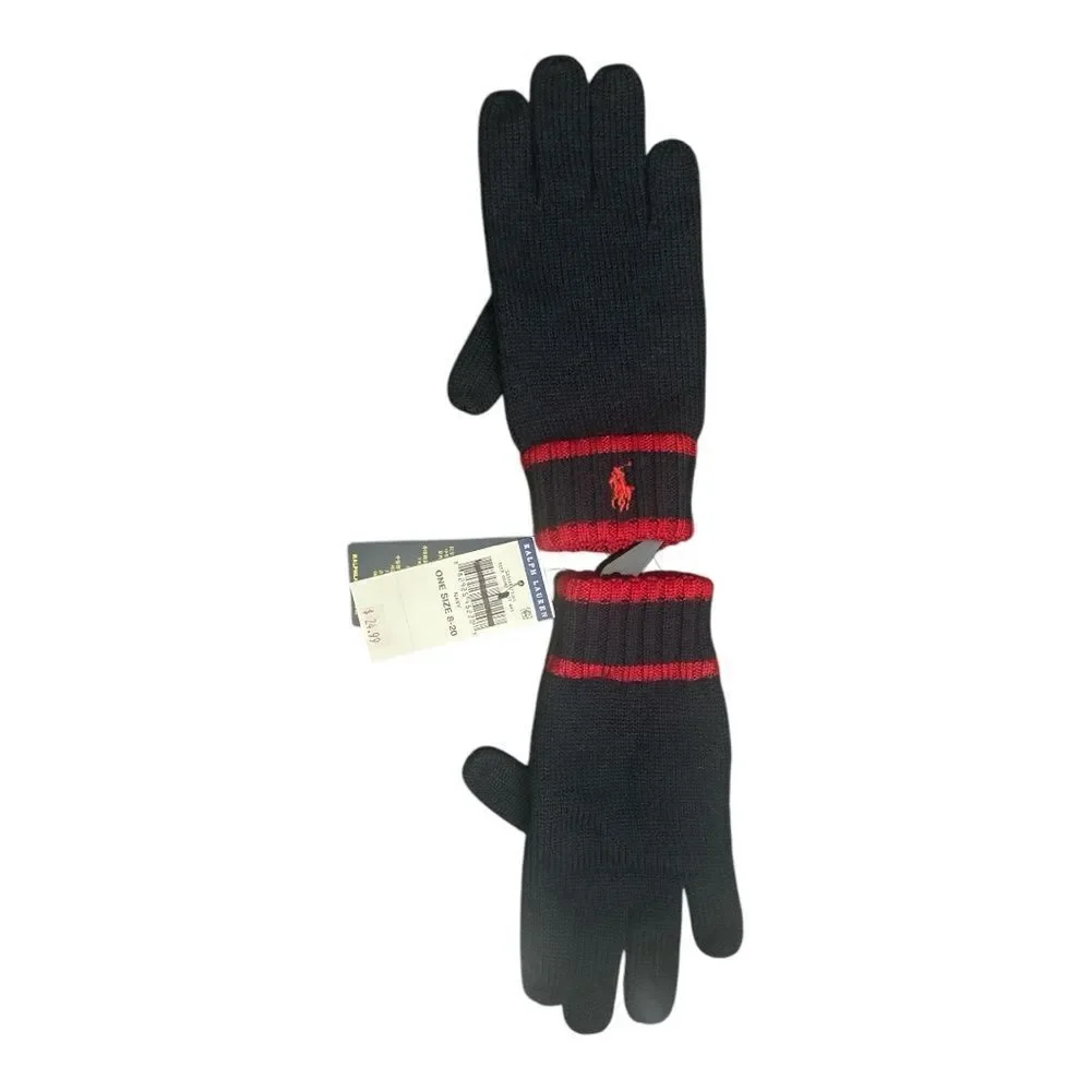 Polo Ralph Lauren Striped Wool Gloves